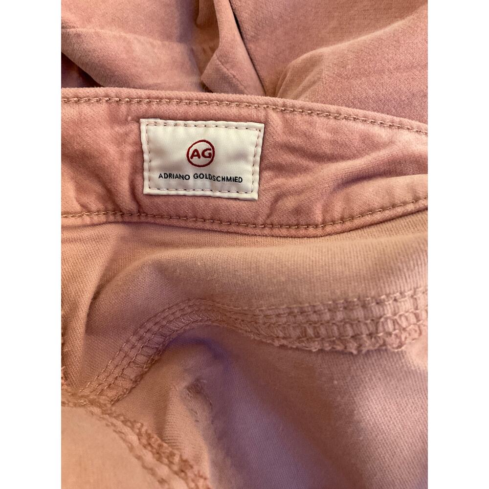 NWT Adriano Goldschmied The Quinn High Rise Flare Pants Women's Size 25 Pink - Picture 3 of 4